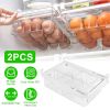 2Pcs Refrigerator Snap On Hanging Space Saving Pull Out Organizer