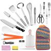 19Pcs Camping Cooking Utensil Kit with Storage Bag