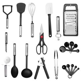 23Pcs Stainless Steel Nylon Heat Resistant Utensil Set