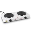 2000W Portable Electric Dual Burner Countertop Stove with 5 Gear Temperature Control