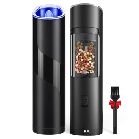 Electric Salt and Pepper Grinder with Automatic Gravity Sensor and Adjustable Coarseness