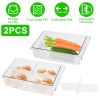 2Pcs Refrigerator Snap On Hanging Space Saving Pull Out Organizer