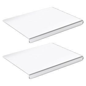 Clear Non-Slip Acrylic Kitchen Cutting Board with Counter Lip