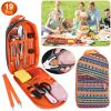 19Pcs Camping Cooking Utensil Kit with Storage Bag