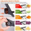 Mandoline Food Slicer Stainless Steel with 5 Adjustable Blades