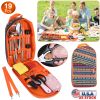 19Pcs Camping Cooking Utensil Kit with Storage Bag