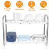 2 Tier Retractable Kitchenware Rack