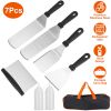 7Pcs Stainless Steel Griddle Accessories Kit