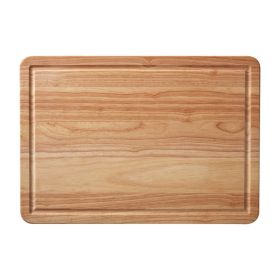 Farberware 14 -inch x 20 -inch Wood Cutting Board with Perimeter Trench