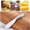 1pc Stainless Steel Butter Knife Spreader; Kitchen Baking Tool With Dual-Purpose Cream And Cheese Function; Ideal For Home And Professional Use; Kitch