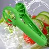 Grape Tomato Cherry Strawberry Cutter - Multifunctional Vegetable and Fruit Cutter - No Blade - Green - Creative Kids Supplies - Kitchen Gadget