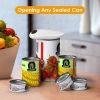 Kitchen Electric Can Opener: Open Your Cans with A Simple Push of Button - Smooth Edge, Food-Safe and Battery Operated Handheld Can Opener  with Manua