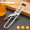 1pc Can Opener; Adjustable Jar & Bottle Opener; Multifunctional Stainless Steel Manual Can Opener Jar Lid Gripper; Easy Open Adjustable Jar Opener