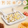 1pc Ice Cream Maker Pan With 2 Scrapers; Ice Cream Maker Plate Multifunctional Cold Sweet Fried Food Plate; Durable Rolled Ice Cream Maker Homemade Ro