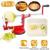 3 In1 Manual Rotation Apple/Potato Corer Slicer Peeler With Suction Base