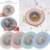 Portable Silicone Strainer Waste Plug Sink Filter Bathroom Shower Drain Sink Drains Cover Sink Colander Sewer Hair Strainer