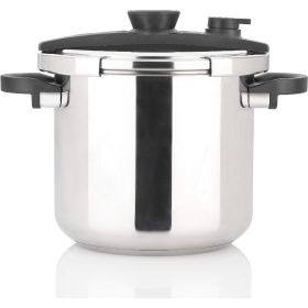 Zavor EZLock Stove Top Pressure Cooker 10 Quart - Canning Ready, Stainless Steel, Multi Pressure Levels, Easy Locking (Sheet Size: 12.7 Quart)