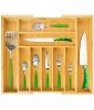 Expandable Kitchen Utensils Drawer Organizer  For Bamboo Flatware Organizer